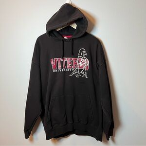 Viterbo University V-Hawks Hoodie Men’s 2XL Black Pullover Sweatshirt **READ